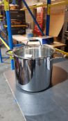 (R1F) 1 X 18/0 Stainless Steel Large Cooking Pot