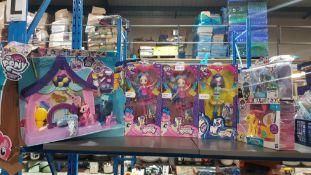 (R3K) 6 X My Little Pony Items To Include 2 X Rainbow Rocks Sweetie Drops, 1 X DJ Pon 3, 1 X Friend
