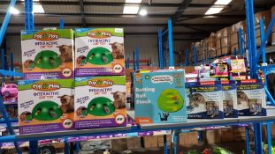 (R2D) 12 Pet Items : 8 X JML Pop N Play Interactive Cat Toy, 1 X Armitage Good Girl Batting Ball St