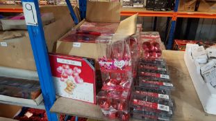 (R11A) Valentine Lot. Approx. 23 X LOVE Cookie Cutters, 14 X 2 Plastic Champagne Flutes Packs & 35 X