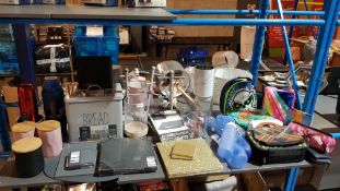 (R1L) Approx. 40 Items : Mixed Household Lot To Include 5 Piece Kitchen Storage Set, Storage Cannist