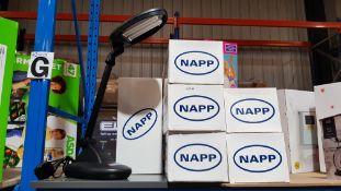 (R7F) 6 X Napp Adjustable Table Lamp Black (New)