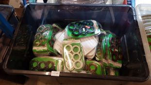 Contents Of Large Container : A Quantity Of Dunelm Mill Curtain Eyelet Ring Packs (All New)
