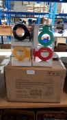 36 X Ring Hanger Hook Circle 4 Colour Mix - Made In Denmark (All New)