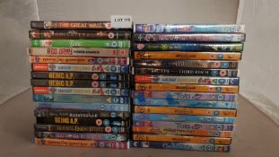 32 X Mixed DVDÕs (All New / Sealed). To Include Collateral, Ratatouille, CharlotteÕs Web, Spiderman