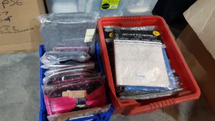Approx 29 Items : 20 X Mixed Colour House & Home Anti Slip Rug Gripper (55 X 125cm) & 9 X Make Up