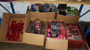 Contents Of 4 Boxes : Valentine Lot. To Include Mixed Sealed Cards, No.1 Love Trophy, Love Favours