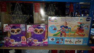 (R7L) 3 Items : 2 X Zuru Pets Alive & 1 X Vtech Toot Toot Drivers Ultimate Parking Tower