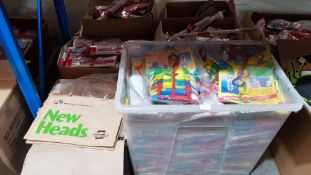 (R9J) Household. Contents Of Box & Large Container. Mixed Lot To Include A Quantity Of Shoe Drying