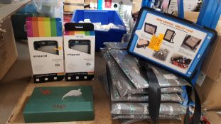 (R6F) Tech Accessories. 9 Items : 6 X Seymac iPad Case 9.7” Full Body Rugged Shock/Drop Proof Silic