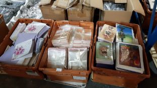(R4B) Stationary. Contents Of 3 Boxes : A Quantity Of Mixed Style Greeting Cards. To Include Weddin