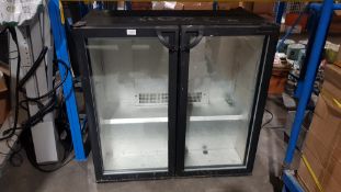 (R4O) Kitchen. 1 X Chiller Cabinet Black (91 x 86 x 46xm) No Plug