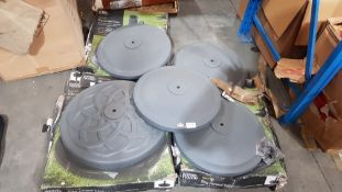 (R4M) Garden. 5 X Heavy Duty Parasol Base