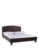 boxed item marston single bed [black] 88x98x202cm rrp: £310.0