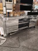 mirrored tv unit