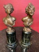 Bronze bust sculpture, signed, F. Iffland (German 1862-1935)