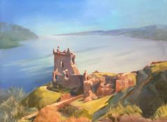 Anna Alexavia Original oil “Summer haze Urquhart castle”