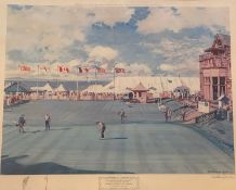 Arthur Weaver signed Golf print St Andrews 18th