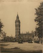 Wilfred Crawford Appleby pencil signed etching 