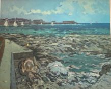 John Miller 1911-1975 Scottish RSW, ARSA, RSA, PRSW signed oil “Rothsay “