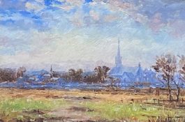 Small unsigned oil painting of Scottish, Near Elgin