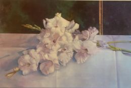 Anna Alexavia giclée print on canvas Gladioli