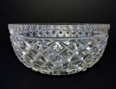 19th Century Georgian Cut Crystal Bowl