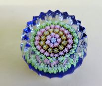 Vintage Millefiori Glass Paperweight