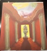 Exceptional Large Acrylic Painting 