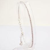 6 cm (2.4 in) Bracelet. In 14K White Gold