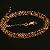 50 cm (19.7 in) Rolo Chain Necklace. In 14K Rose/Pink Gold