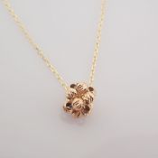42 cm (16.5 in) Italian Beat Dorica Necklace. In 14K Rose/Pink Gold