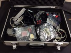 metal case containing agilent equipment
