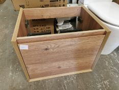 600 x 470 x 450mm One-Drawer Wall Hung Vanity Unit RRP £219