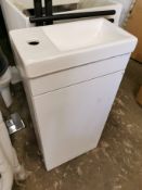 400 x 220mm Cloakroom Gloss Vanity Unit & Sink RRP £219