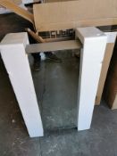 Zen Aluminium 400mm Mirrored Wall Cabinet RRP £189