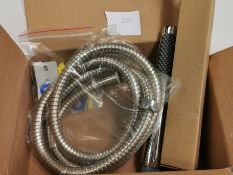 Designer Shower Head, Hose & Wall Mount