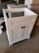 Two-Door White Bathroom Vanity Unit 460 x 590 x 780mm