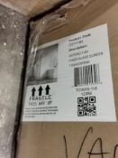 Ostend 1200mm Fixed Glass Shower Screen RRP £249
