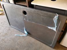 Large Designer Grey Stone Shower Tray 1500 x 800mm RRP £369
