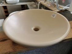 ISVEA 1962 Italia Designer Cream Ceramic Washbowl Basin RRP £329