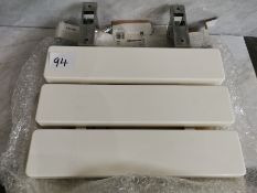 29Wall Mounted Shower Seat w/Stainless Steel Frame RRP £129