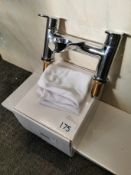 Dual Lever Chrome Waterfall Bath Filler Tap Unit RRP £229 BNIB