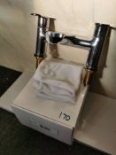 Dual Lever Chrome Waterfall Bath Filler Tap Unit RRP £229 BNIB