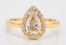 Ring - 1.34 Ct. Diamond - 1.14 Central Diamond