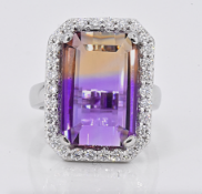 Ring - 19.42 Ct. Ametrine - Diamonds