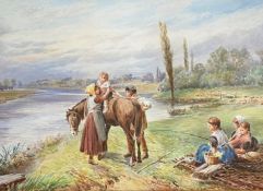 Attrib Myles Birket Foster 1825-1899 Exhib R.A, R.S.W, Watercolour 