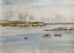 Watercolour signed G. M. Craig, (Gertrude Mary) Sagres Italy