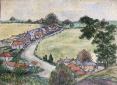 Watercolour signed G. M. Craig, (Gertrude Mary) Chapel by Kirkaldy