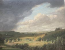 Elliot Seabroke 1886-1950 large signed original oil English Valley